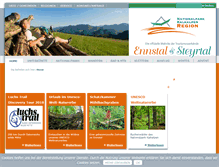 Tablet Screenshot of nationalparkregion.com